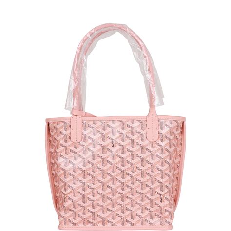 goyard mini anjou grey pink|anjou mini bag price 2023.